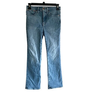 Madewell Size 27 Cali Demi Boot Dorrance Medium Wash Blue Denim Jeans98